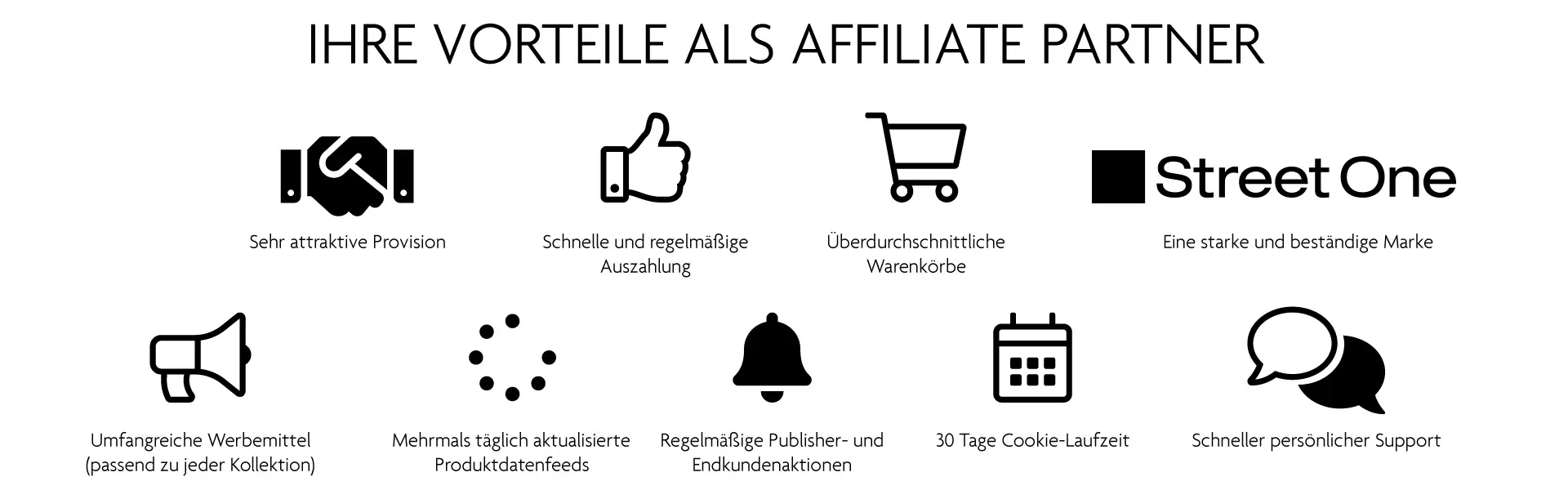 Ihre Vorteile als Affiliate Partner