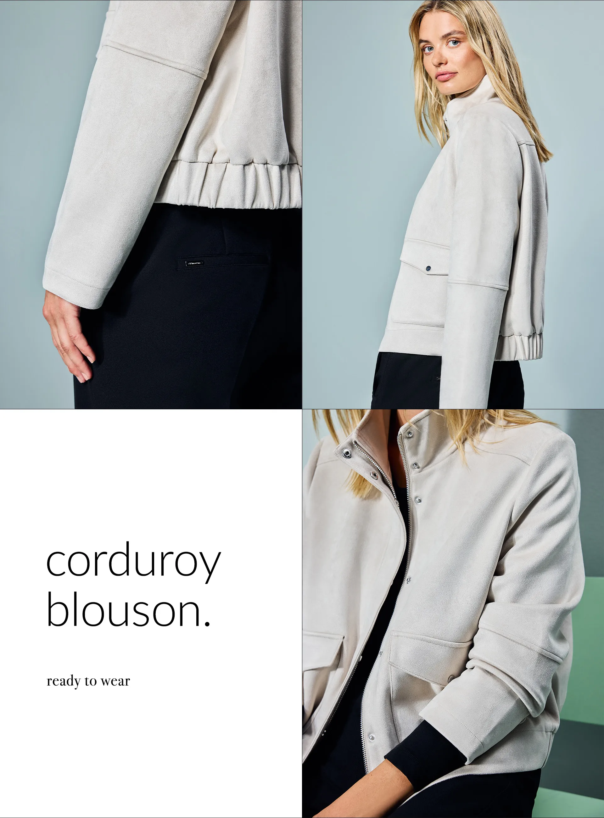 corduroy blouson